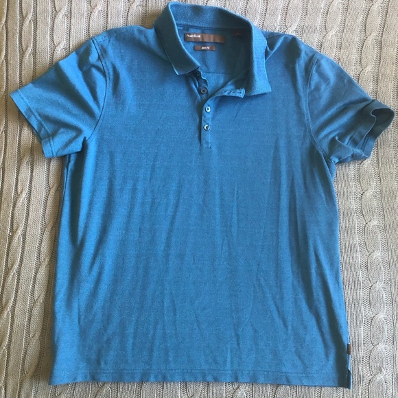 Perry Ellis | Pique Basic Textured Polo Shirt - Picture 2 of 6